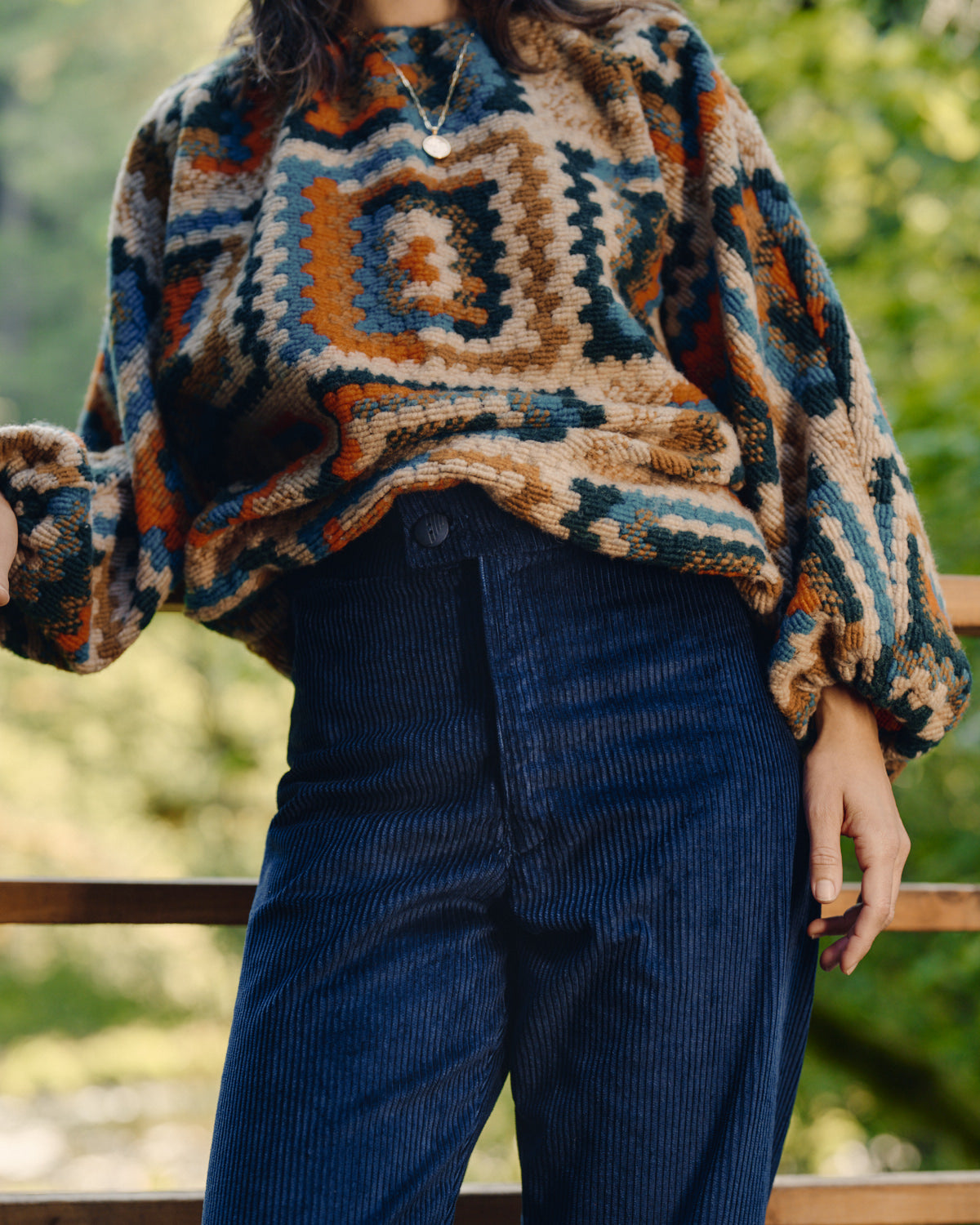 Pants- Navy Japanese Courduroy