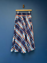 Flannel skirt - Blue Plaid