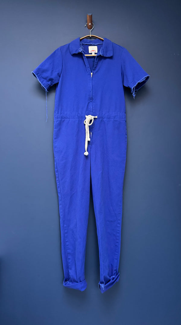 Denim Jumpsuit- True Blue