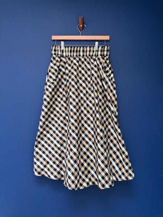 Skirt- Silk checkered