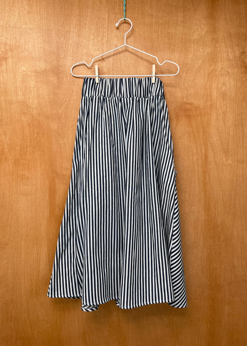 Skirt- striped twill